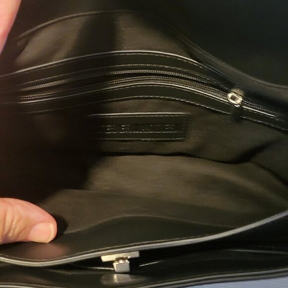 Steve Madden Contemporary Satchel Bag -Soft Black Leather (charms included) NWOT - Picture 4 of 12